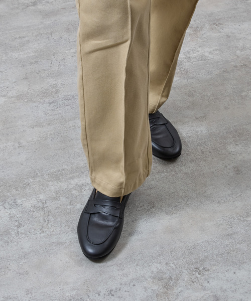PADRONE（パドローネ）の「PADRONE パドローネ / FT Loafers フラットソールレザーローファー / PU8185-2002（ローファー・メンズ・ブラウン/ブラック・40/41/42）」の4枚目の写真
