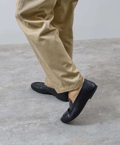 PADRONE（パドローネ）の「PADRONE パドローネ / FT Loafers フラットソールレザーローファー / PU8185-2002（ローファー・メンズ・ブラウン/ブラック・40/41/42）」の5枚目の写真