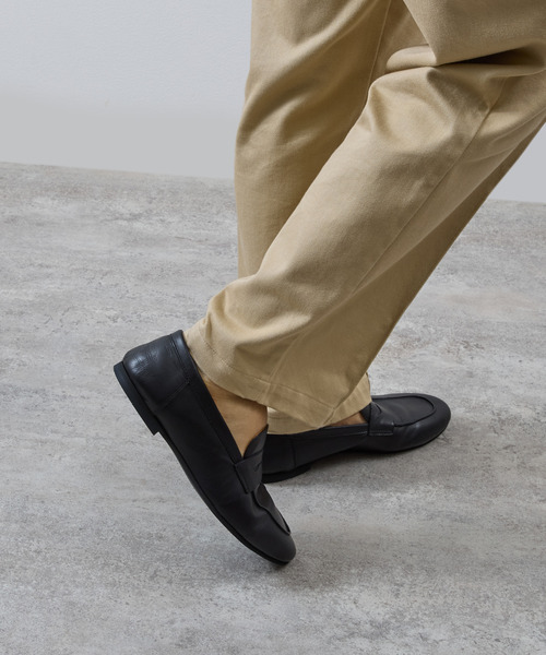 PADRONE（パドローネ）の「PADRONE パドローネ / FT Loafers フラットソールレザーローファー / PU8185-2002（ローファー・メンズ・ブラウン/ブラック・40/41/42）」の6枚目の写真