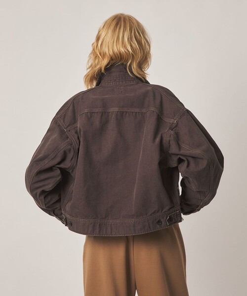 Lee（リー）の「【別注】＜Lee for 6＞ZIP UP BLOUSON BROWN/ジャケット（ブルゾン・レディース・ダークブラウン・S/M）」の4枚目の写真