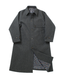 PURE-WOOL 90 BALMACAAN COAT (Charcoal)