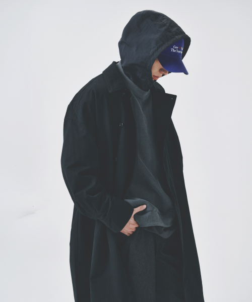COLD BLANKET(コールドブランケット)の「オーバーサイズヘビートレンチコート ブラック(トレンチコート・レディース・その他・FREE)」の7枚目の写真
