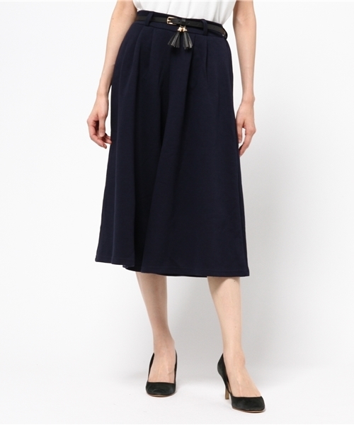 VENCEEXCHANGE（ヴァンスエクスチェンジ）の「タッセルベルト付きカットガウチョパンツ（その他パンツ・レディース・ホワイト/オフホワイト/ダークグリーン/ブルー/ブラック/コーラル・MEDIUM）」の6枚目の写真