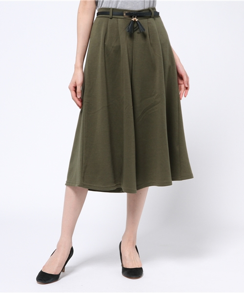 VENCEEXCHANGE（ヴァンスエクスチェンジ）の「タッセルベルト付きカットガウチョパンツ（その他パンツ・レディース・ホワイト/オフホワイト/ダークグリーン/ブルー/ブラック/コーラル・MEDIUM）」の5枚目の写真