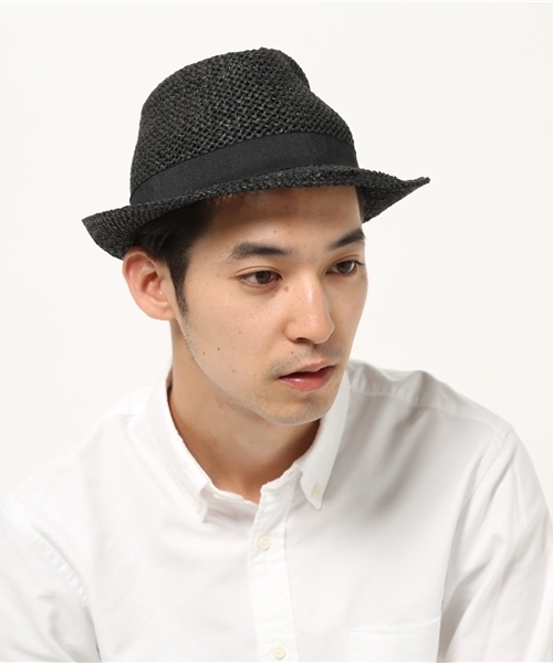 Denime（ドゥニーム）の「ペーパー中折れハット（ハット・メンズ・ブラック/ナチュラル/オフホワイト・FREE）」の9枚目の写真