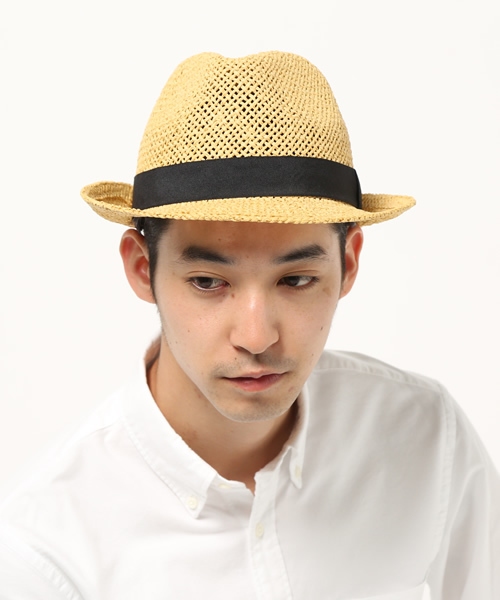 Denime（ドゥニーム）の「ペーパー中折れハット（ハット・メンズ・ブラック/ナチュラル/オフホワイト・FREE）」の12枚目の写真