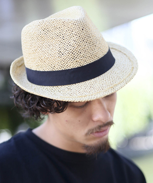 Denime（ドゥニーム）の「ペーパー中折れハット（ハット・メンズ・ブラック/ナチュラル/オフホワイト・FREE）」の16枚目の写真