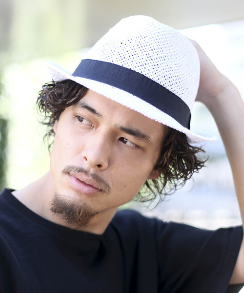 Denime（ドゥニーム）の「ペーパー中折れハット（ハット・メンズ・ブラック/ナチュラル/オフホワイト・FREE）」の22枚目の写真