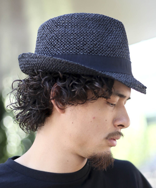 Denime（ドゥニーム）の「ペーパー中折れハット（ハット・メンズ・ブラック/ナチュラル/オフホワイト・FREE）」の18枚目の写真