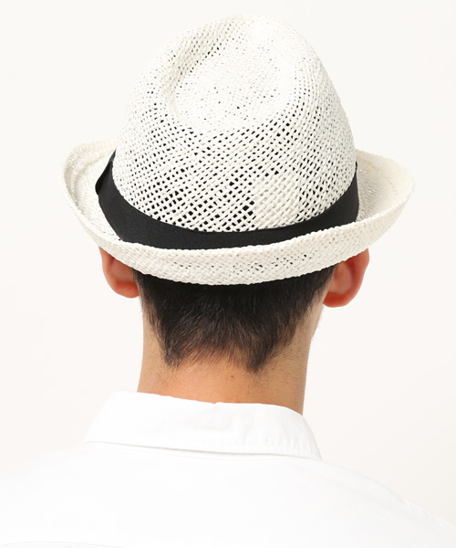 Denime（ドゥニーム）の「ペーパー中折れハット（ハット・メンズ・ブラック/ナチュラル/オフホワイト・FREE）」の5枚目の写真