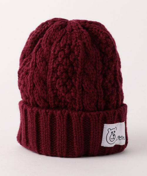 coen(コーエン)の「【coen kids】ソフトアクリルケーブルニットワッチ(ニットキャップ/ビーニー・キッズ・グレー/ベージュ/ワインレッド/ネイビー・FREE)」の7枚目の写真
