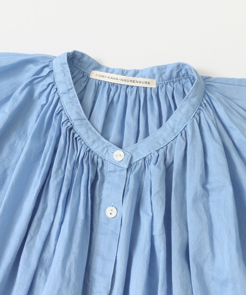 かぐれ（カグレ）の「かぐれ コットンラミーのブラウス（シャツ/ブラウス・レディース・オフホワイト/ライトブルー/ネイビー・FREE）」の6枚目の写真