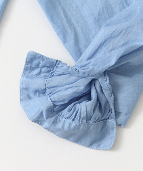 かぐれ（カグレ）の「かぐれ コットンラミーのブラウス（シャツ/ブラウス・レディース・オフホワイト/ライトブルー/ネイビー・FREE）」の12枚目の写真