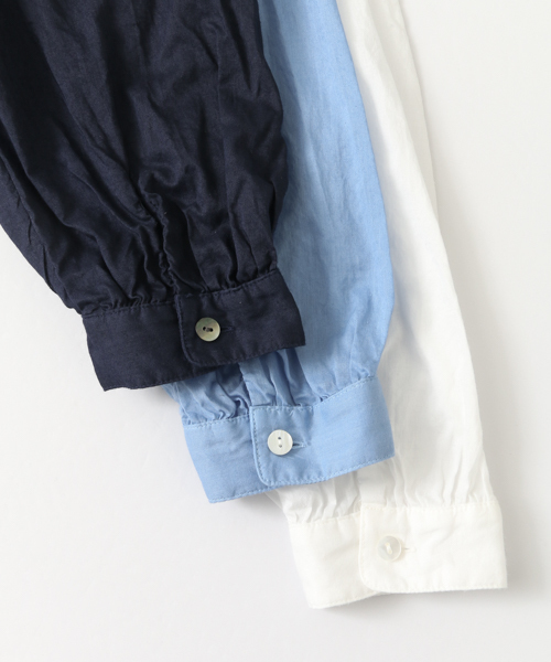 かぐれ（カグレ）の「かぐれ コットンラミーのブラウス（シャツ/ブラウス・レディース・オフホワイト/ライトブルー/ネイビー・FREE）」の16枚目の写真