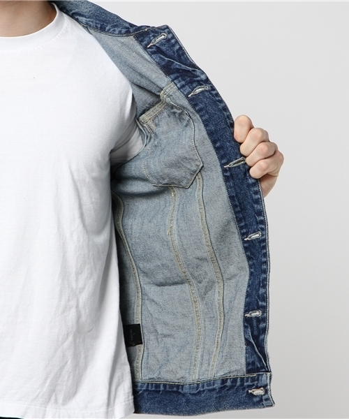 ALLSAINTS（オールセインツ）の「IRMO DENIM JACKET（デニムジャケット・メンズ・インディゴブルー・MEDIUM/LARGE/SMALL/X-SMALL）」の8枚目の写真