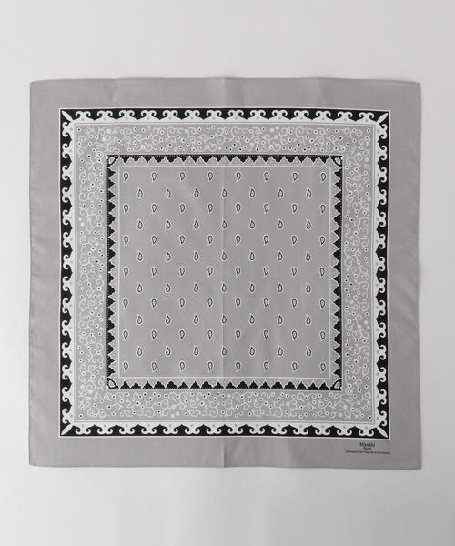 Masaki Matsushima(マサキマツシマ)の「<Masaki Matsushima(マサキ マツシマ)> CTN BANDANA(バンダナ/スカーフ・メンズ・ベージュ/イエロー/ネイビー/ブラウン/ライム/ブラック/ライトブルー/オレンジ系その他・FREE)」の4枚目の写真