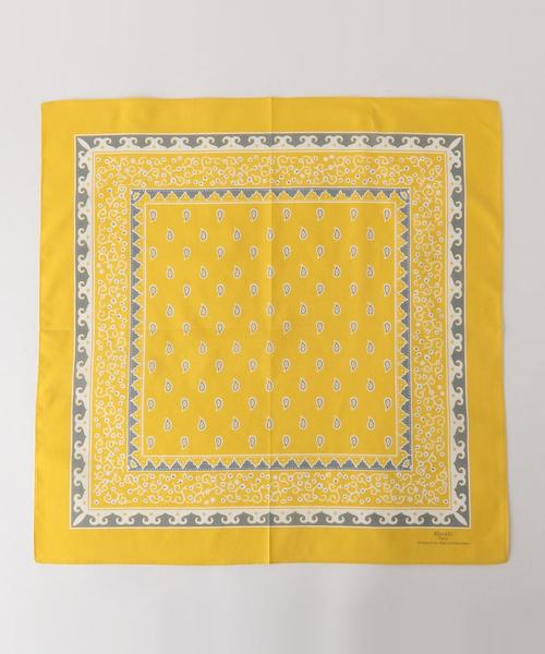 Masaki Matsushima(マサキマツシマ)の「<Masaki Matsushima(マサキ マツシマ)> CTN BANDANA(バンダナ/スカーフ・メンズ・ベージュ/イエロー/ネイビー/ブラウン/ライム/ブラック/ライトブルー/オレンジ系その他・FREE)」の8枚目の写真