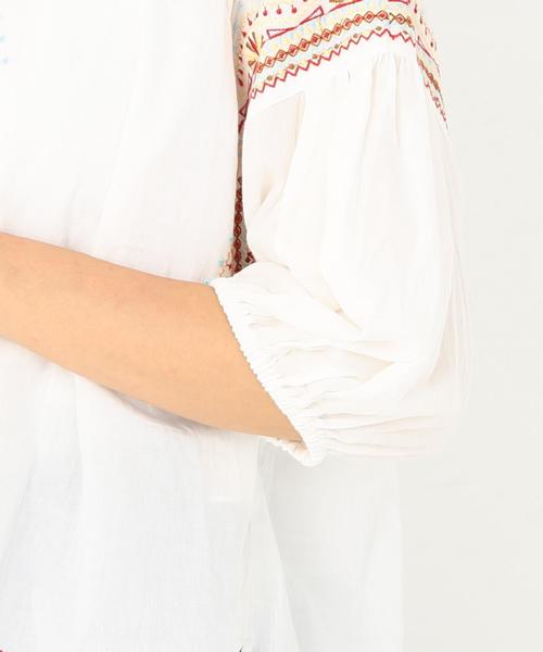 Another Edition（アナザーエディション）の「エンブロイダリープルオーバー ◆（シャツ/ブラウス・レディース・オフホワイト/ブラック/オレンジ・FREE）」の11枚目の写真