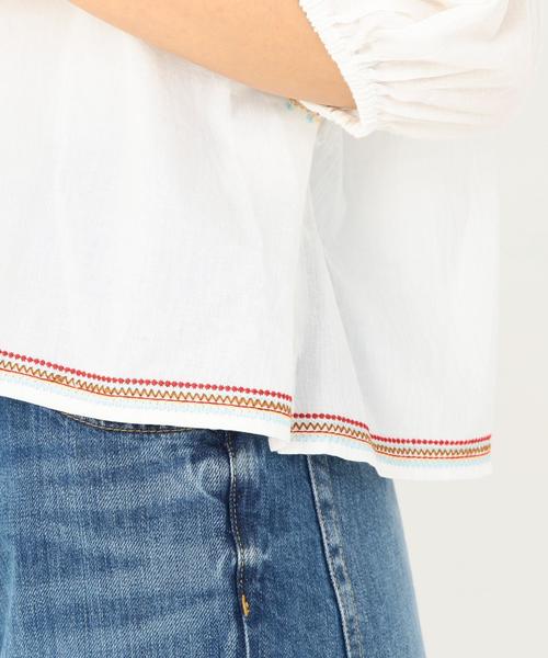 Another Edition（アナザーエディション）の「エンブロイダリープルオーバー ◆（シャツ/ブラウス・レディース・オフホワイト/ブラック/オレンジ・FREE）」の12枚目の写真