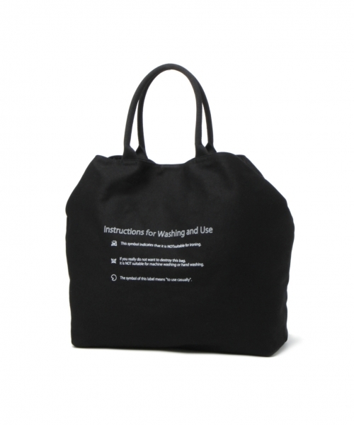 RAGEBLUE（レイジブルー）の「＜2WAY仕様＞キャンバスオーバーショルダー/トートバッグ/762937（ショルダーバッグ・メンズ・オフホワイト/ブラック・FREE）」の4枚目の写真