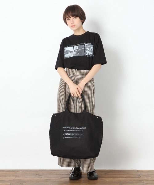 RAGEBLUE（レイジブルー）の「＜2WAY仕様＞キャンバスオーバーショルダー/トートバッグ/762937（ショルダーバッグ・メンズ・オフホワイト/ブラック・FREE）」の10枚目の写真