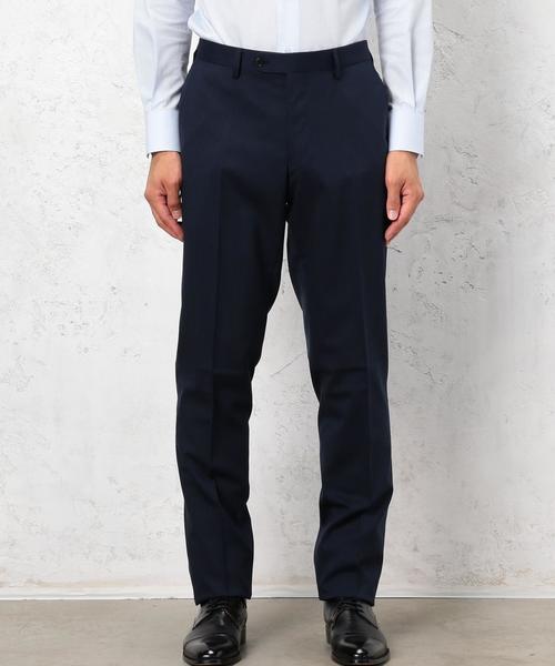 green label relaxing（グリーンレーベルリラクシング）の「TW/SILK シャドーストライプ スリム NP パンツ ◆（スーツパンツ・メンズ・ブラック/ダークグレー/ネイビー・76ｃｍ/80ｃｍ/84ｃｍ/88ｃｍ/72cm/92cm）」の12枚目の写真
