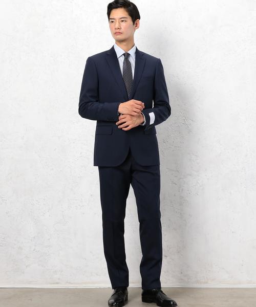 green label relaxing（グリーンレーベルリラクシング）の「TW/SILK シャドーストライプ スリム NP パンツ ◆（スーツパンツ・メンズ・ブラック/ダークグレー/ネイビー・76ｃｍ/80ｃｍ/84ｃｍ/88ｃｍ/72cm/92cm）」の14枚目の写真