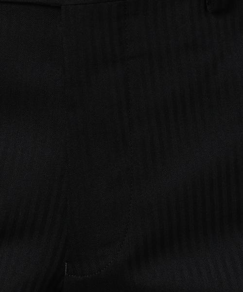 green label relaxing（グリーンレーベルリラクシング）の「TW/SILK シャドーストライプ スリム NP パンツ ◆（スーツパンツ・メンズ・ブラック/ダークグレー/ネイビー・76ｃｍ/80ｃｍ/84ｃｍ/88ｃｍ/72cm/92cm）」の9枚目の写真
