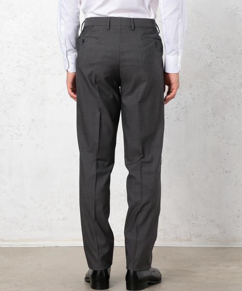 green label relaxing（グリーンレーベルリラクシング）の「TW/SILK シャドーストライプ スリム NP パンツ ◆（スーツパンツ・メンズ・ブラック/ダークグレー/ネイビー・76ｃｍ/80ｃｍ/84ｃｍ/88ｃｍ/72cm/92cm）」の10枚目の写真