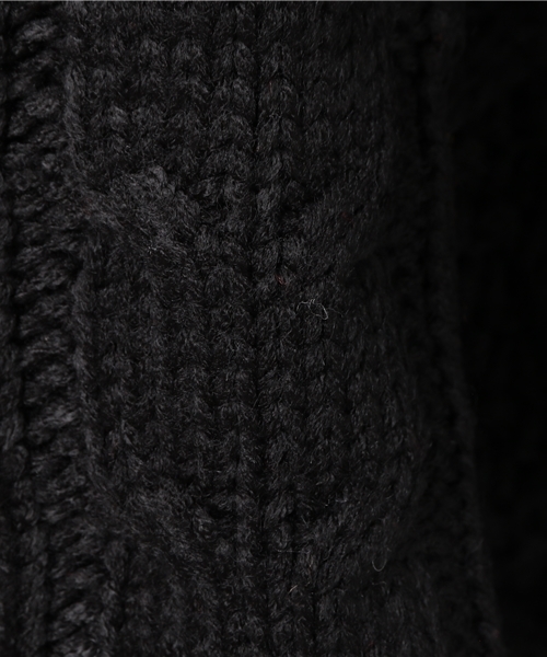 ENVYM（アンビー）の「ティアードシアースリーブケーブルＫＮＩＴ（ニット/セーター・レディース・ホワイト/ブラック/グリーン/ボルドー・FREE）」の15枚目の写真