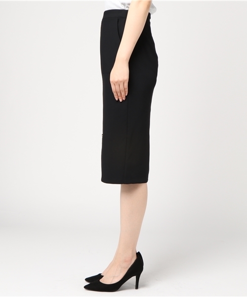 GUILD PRIME（ギルドプライム）の「◆雑誌掲載◆【GUILD PRIME】WOMENS フロントジップスカート（スカート・レディース・ブラック/レッド・36/34）」の4枚目の写真