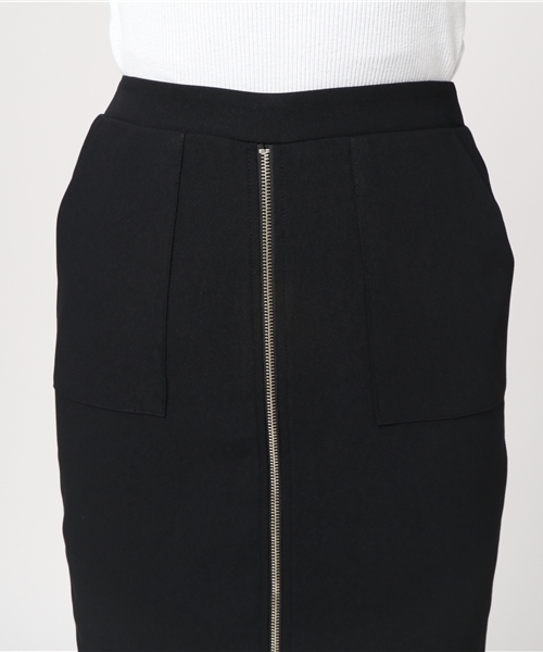 GUILD PRIME（ギルドプライム）の「◆雑誌掲載◆【GUILD PRIME】WOMENS フロントジップスカート（スカート・レディース・ブラック/レッド・36/34）」の6枚目の写真