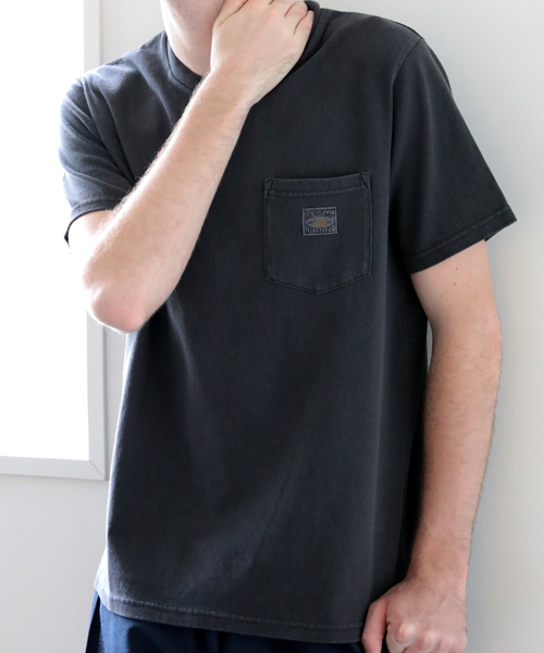 Denime（ドゥニーム）の「ヘビーウェイト天竺ピグメントポケットTシャツ（Tシャツ/カットソー・メンズ・オレンジ/ベージュ/ブラック/グリーン/オフホワイト・LARGE/MEDIUM/X-LARGE）」の17枚目の写真