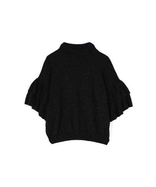 FREE'S MART（フリーズマート）の「アンジェリーナ袖フリルニット（ニット/セーター・レディース・ブラック/ベージュ/ピンク/ブルー・FREE）」の2枚目の写真