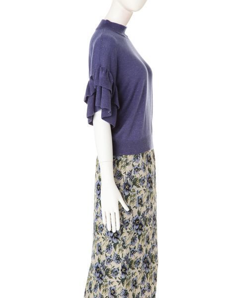 FREE'S MART（フリーズマート）の「アンジェリーナ袖フリルニット（ニット/セーター・レディース・ブラック/ベージュ/ピンク/ブルー・FREE）」の17枚目の写真