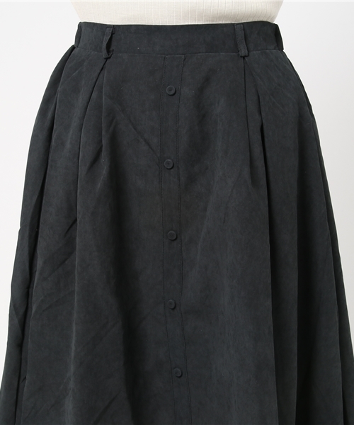 panasea（パナシア）の「フロントボタンフレアタックスカート（スカート・レディース・ブラック/モカ/ベージュ・FREE）」の4枚目の写真