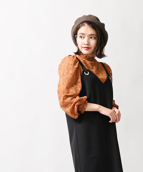 WEGO（ウィゴー）の「WEGO/リングジャンパースカート（ジャンパースカート・レディース・ブラック/ドット・FREE）」の12枚目の写真