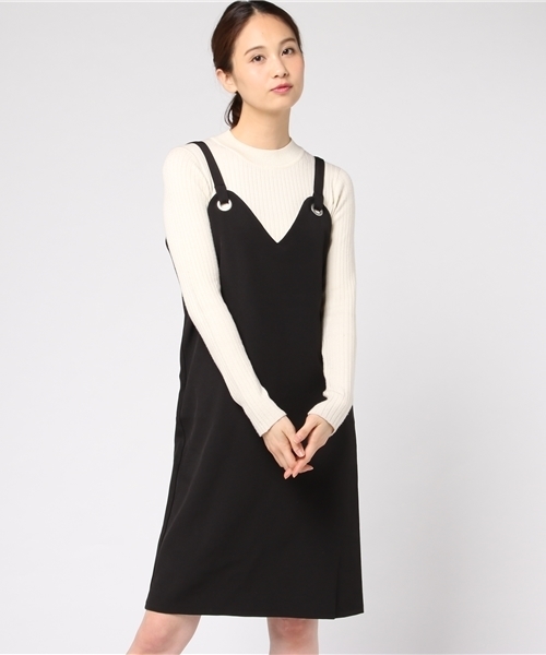 WEGO（ウィゴー）の「WEGO/リングジャンパースカート（ジャンパースカート・レディース・ブラック/ドット・FREE）」の13枚目の写真