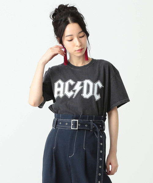 Ray BEAMS(レイビームス)の「GOOD SPEED / White Logo ACDC Tシャツ(Tシャツ/カットソー・レディース・ブラック・ONE SIZE)」の12枚目の写真