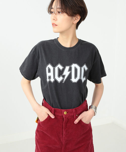 Ray BEAMS(レイビームス)の「GOOD SPEED / White Logo ACDC Tシャツ(Tシャツ/カットソー・レディース・ブラック・ONE SIZE)」の2枚目の写真