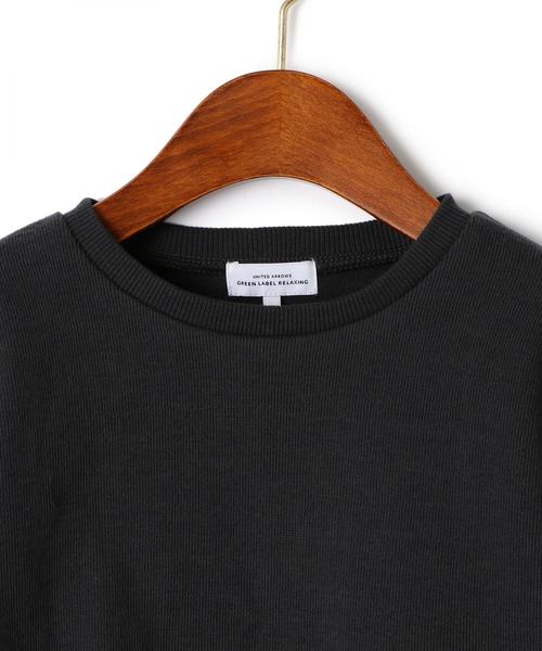 green label relaxing(グリーンレーベルリラクシング)の「【キッズ】ベルスリーブリボンプルオーバー ◆(Tシャツ/カットソー・キッズ・ケリー/ダークグレー・135/125/115/105/95)」の4枚目の写真