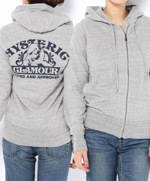 HYSTERIC GLAMOUR（ヒステリックグラマー）の「TESTED AND APPROVED pt PK（パーカー・レディース・アイボリー/トップグレー/ブラック・FREE）」の3枚目の写真