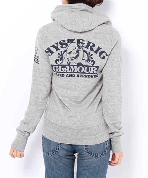 HYSTERIC GLAMOUR（ヒステリックグラマー）の「TESTED AND APPROVED pt PK（パーカー・レディース・アイボリー/トップグレー/ブラック・FREE）」の6枚目の写真