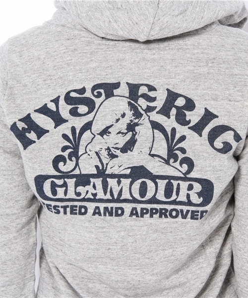 HYSTERIC GLAMOUR（ヒステリックグラマー）の「TESTED AND APPROVED pt PK（パーカー・レディース・アイボリー/トップグレー/ブラック・FREE）」の8枚目の写真