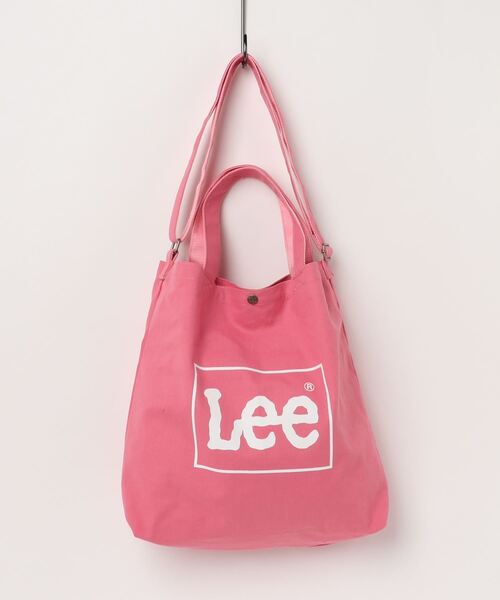 Lee（リー）の「LEE/リー　キャンバスビッグトート（トートバッグ・レディース・ホワイト/ブラック/グレー/ピンク/ブルー/ライトグリーン/ネイビー/ブラック系その他/ホワイト系その他/ホワイト系その他2/ブラック系その他2/ブラウン/カーキ/ダークネイビー/ライトピンク/ライトブルー/ラベンダー/オリーブ/ホワイト系その他3/ホワイト×グリーン/ホワイト×ブルー・ONE SIZE）」の20枚目の写真
