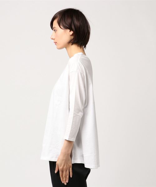 contra bo nepre(コントラ ボ ネプレ )の「clam basic cutsew WH(Tシャツ/カットソー・レディース・ホワイト・FREE)」の2枚目の写真