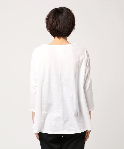 contra bo nepre(コントラ ボ ネプレ )の「clam basic cutsew WH(Tシャツ/カットソー・レディース・ホワイト・FREE)」の3枚目の写真