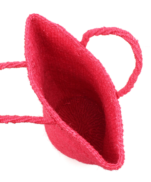 CIAOPANIC（チャオパニック）の「サイザル12INCハンドル（かごバッグ・レディース・ターコイズブルー/ピンク/レモンイエロー・FREE）」の10枚目の写真