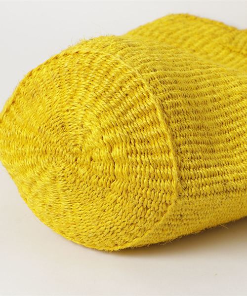 CIAOPANIC（チャオパニック）の「サイザル12INCハンドル（かごバッグ・レディース・ターコイズブルー/ピンク/レモンイエロー・FREE）」の4枚目の写真