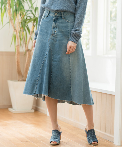Goa ゴア の 10oz 7oz Denimリメイク フレアスカート デニムスカート Wear